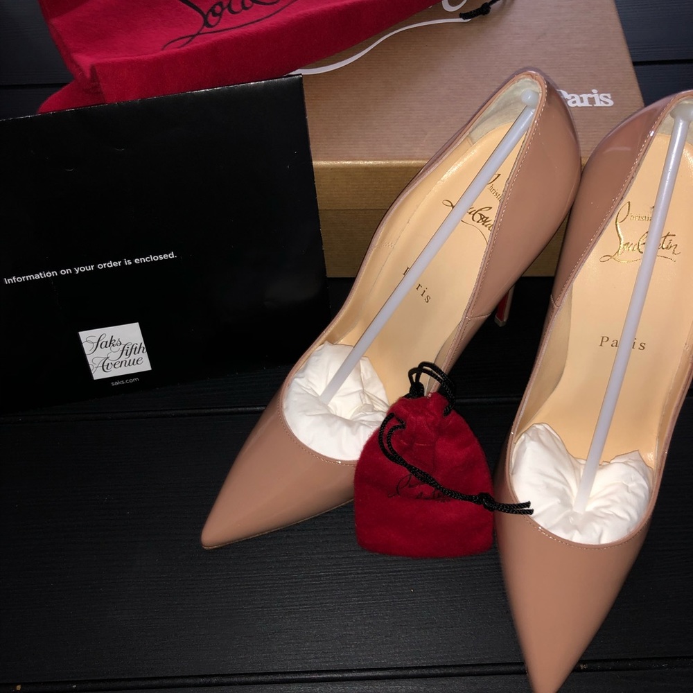Christian Louboutin So Kate in Patent Nude